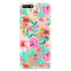 Odolné silikónové puzdro iSaprio - Flower Pattern 01 - Huawei Y6 Prime 2018