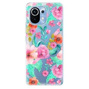 Odolné silikónové puzdro iSaprio - Flower Pattern 01 - Xiaomi Mi 11