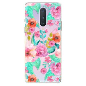 Odolné silikónové puzdro iSaprio - Flower Pattern 01 - OnePlus 8