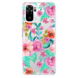 Odolné silikónové puzdro iSaprio - Flower Pattern 01 - Xiaomi Redmi Note 10 / Note 10S