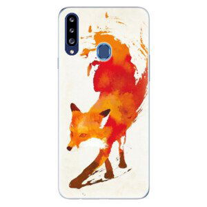 Odolné silikónové puzdro iSaprio - Fast Fox - Samsung Galaxy A20s