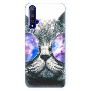 Odolné silikónové puzdro iSaprio - Galaxy Cat - Huawei Honor 20