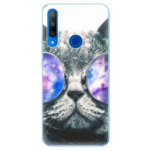 Odolné silikónové puzdro iSaprio - Galaxy Cat - Huawei Honor 9X