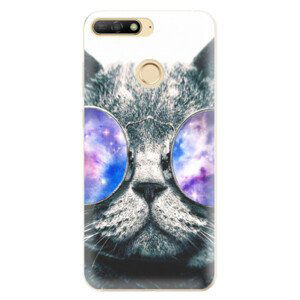 Odolné silikónové puzdro iSaprio - Galaxy Cat - Huawei Y6 Prime 2018