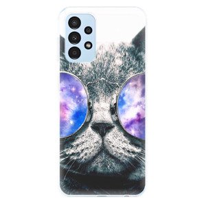 Odolné silikónové puzdro iSaprio - Galaxy Cat - Samsung Galaxy A13