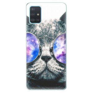Odolné silikónové puzdro iSaprio - Galaxy Cat - Samsung Galaxy A51