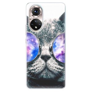 Odolné silikónové puzdro iSaprio - Galaxy Cat - Honor 50