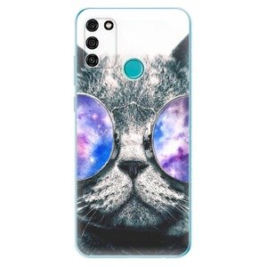 Odolné silikónové puzdro iSaprio - Galaxy Cat - Honor 9A