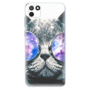 Odolné silikónové puzdro iSaprio - Galaxy Cat - Honor 9S