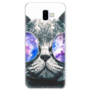 Odolné silikónové puzdro iSaprio - Galaxy Cat - Samsung Galaxy J6+