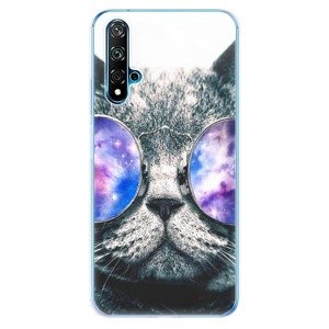 Odolné silikónové puzdro iSaprio - Galaxy Cat - Huawei Nova 5T