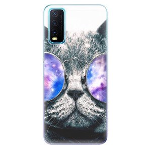 Odolné silikónové puzdro iSaprio - Galaxy Cat - Vivo Y20s