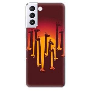 Odolné silikónové puzdro iSaprio - Giraffe 01 - Samsung Galaxy S21+