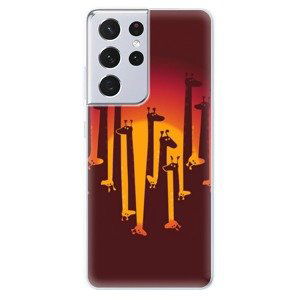 Odolné silikónové puzdro iSaprio - Giraffe 01 - Samsung Galaxy S21 Ultra