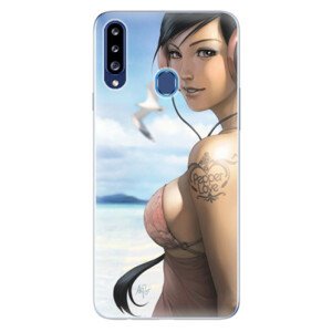 Odolné silikónové puzdro iSaprio - Girl 02 - Samsung Galaxy A20s