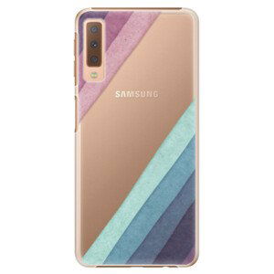 Plastové puzdro iSaprio - Glitter Stripes 01 - Samsung Galaxy A7 (2018)