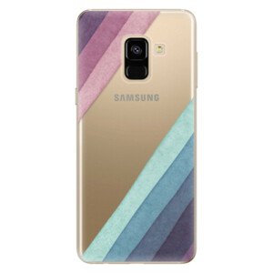 Odolné silikónové puzdro iSaprio - Glitter Stripes 01 - Samsung Galaxy A8 2018