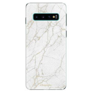 Plastové puzdro iSaprio - GoldMarble 13 - Samsung Galaxy S10
