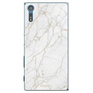 Plastové puzdro iSaprio - GoldMarble 13 - Sony Xperia XZ