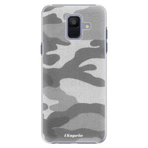 Plastové puzdro iSaprio - Gray Camuflage 02 - Samsung Galaxy A6