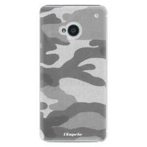 Plastové puzdro iSaprio - Gray Camuflage 02 - HTC One M7