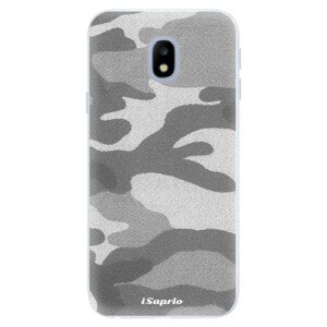 Silikónové puzdro iSaprio - Gray Camuflage 02 - Samsung Galaxy J3 2017