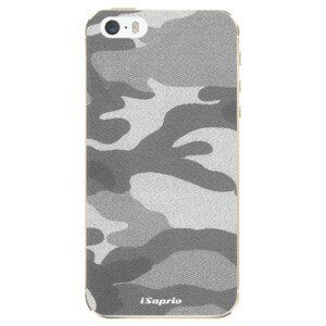 Odolné silikónové puzdro iSaprio - Gray Camuflage 02 - iPhone 5/5S/SE