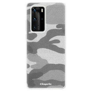 Odolné silikónové puzdro iSaprio - Gray Camuflage 02 - Huawei P40 Pro