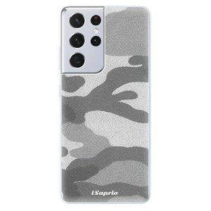 Odolné silikónové puzdro iSaprio - Gray Camuflage 02 - Samsung Galaxy S21 Ultra