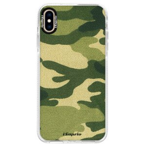 Silikónové púzdro Bumper iSaprio - Green Camuflage 01 - iPhone XS Max