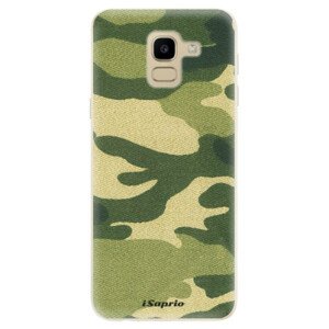 Odolné silikónové puzdro iSaprio - Green Camuflage 01 - Samsung Galaxy J6