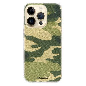 Odolné silikónové puzdro iSaprio - Green Camuflage 01 - iPhone 14 Pro