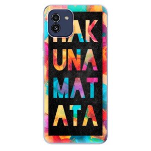 Odolné silikónové puzdro iSaprio - Hakuna Matata 01 - Samsung Galaxy A03