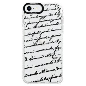 Silikónové puzdro Bumper iSaprio - Handwriting 01 - black - iPhone SE 2020