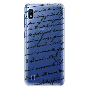 Plastové puzdro iSaprio - Handwriting 01 - black - Samsung Galaxy A10