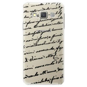 Plastové puzdro iSaprio - Handwriting 01 - black - Samsung Galaxy A7