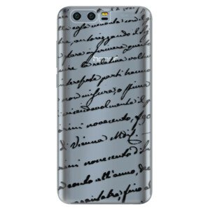 Silikónové puzdro iSaprio - Handwriting 01 - black - Huawei Honor 9