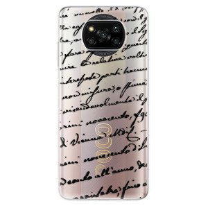 Odolné silikónové puzdro iSaprio - Handwriting 01 - black - Xiaomi Poco X3 Pro / X3 NFC