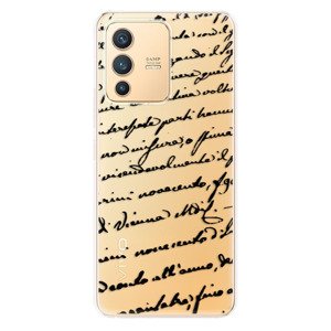 Odolné silikónové puzdro iSaprio - Handwriting 01 - black - Vivo V23 5G