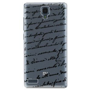 Plastové puzdro iSaprio - Handwriting 01 - black - Xiaomi Redmi Note