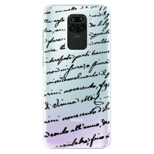 Plastové puzdro iSaprio - Handwriting 01 - black - Xiaomi Redmi Note 9