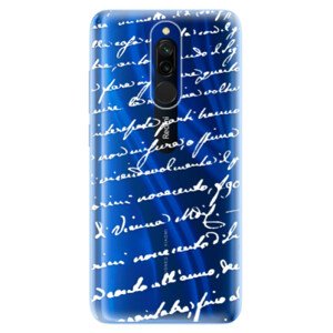 Odolné silikónové puzdro iSaprio - Handwriting 01 - white - Xiaomi Redmi 8