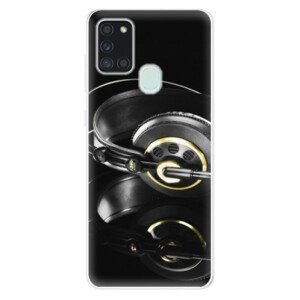 Odolné silikónové puzdro iSaprio - Headphones 02 - Samsung Galaxy A21s