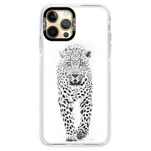 Silikónové puzdro Bumper iSaprio - White Jaguar - iPhone 12 Pro Max