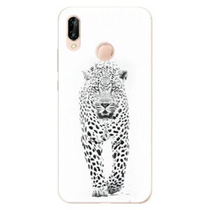 Odolné silikónové puzdro iSaprio - White Jaguar - Huawei P20 Lite