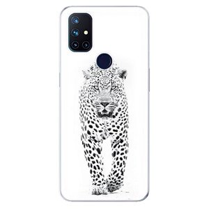 Odolné silikónové puzdro iSaprio - White Jaguar - OnePlus Nord N10 5G