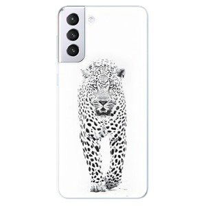 Odolné silikónové puzdro iSaprio - White Jaguar - Samsung Galaxy S21+