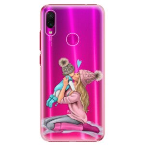 Plastové puzdro iSaprio - Kissing Mom - Blond and Boy - Xiaomi Redmi Note 7