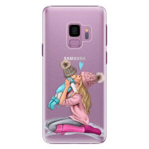 Plastové puzdro iSaprio - Kissing Mom - Blond and Boy - Samsung Galaxy S9