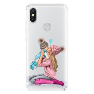 Silikónové puzdro iSaprio - Kissing Mom - Blond and Boy - Xiaomi Redmi S2